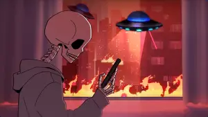 Задник до фильму"明天一定…" #805000