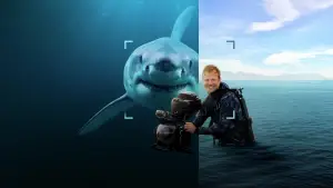 Задник до фильму"Sharks Up Close with Bertie Gregory" #792994