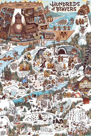 Постер до фильму"Hundreds of Beavers" #756306