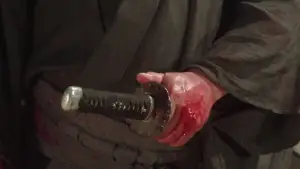 Задник до фильму"Самотній вовк із вовченям: Візок проти вітрів смерті" #948515