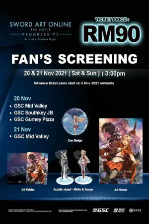 Постер до фильму"Поступове Мистецтво меча онлайн. Арія беззоряної ночі" #99712