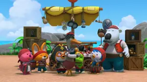 Задник до фильму"Пінгвінчик Пороро: Пірати острова скарбів" #756775