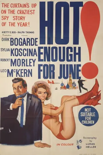 Постер до фильму"Hot Enough for June" #1140233