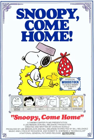 Постер до фильму"Snoopy, Come Home" #1058380
