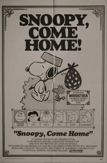 Постер до фильму"Snoopy, Come Home" #1058386