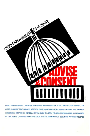 Постер до фильму"Advise & Consent" #1116728