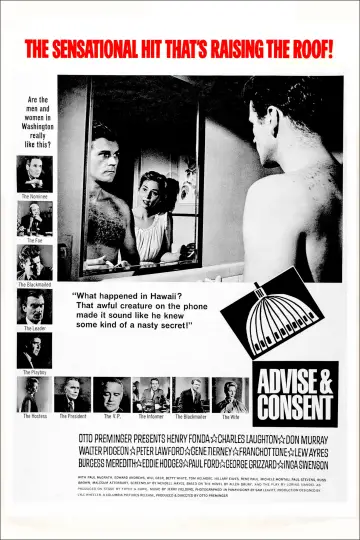 Постер до фильму"Advise & Consent" #1116729