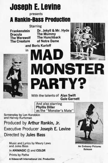 Постер до фильму"Mad Monster Party?" #1083044