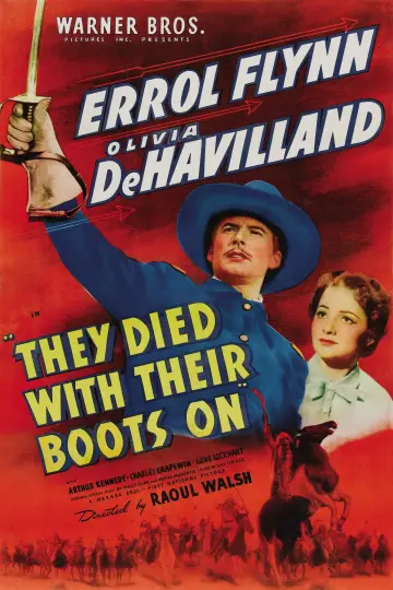 Постер до фильму"They Died with Their Boots On" #146886