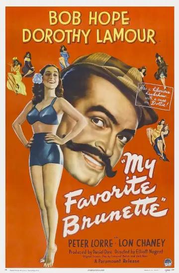 Постер до фильму"My Favorite Brunette" #1054939