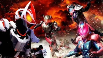 Kamen Raidā Gītsu × Kamen Raidā Ribaisu: Winter Movie 2022 постер