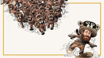 Задник до фільму "Hundreds of Beavers" #453483