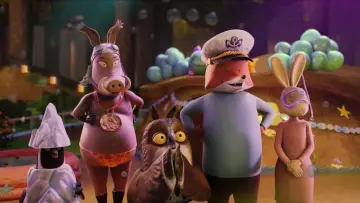 Задник до фильму"Fox and Hare Save the Forest" #191970