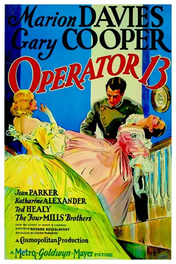 Постер до фильму"Operator 13" #887986