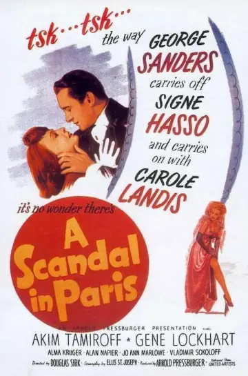Постер до фильму"A Scandal in Paris" #1035464