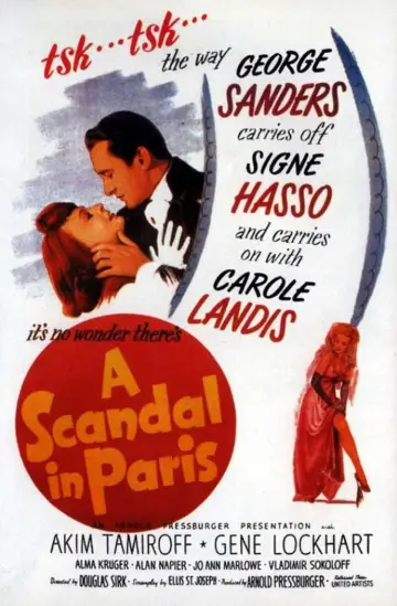 Постер до фильму"A Scandal in Paris" #1035465