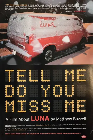 Постер до фильму"Tell Me Do You Miss Me: A Film About Luna" #1145196