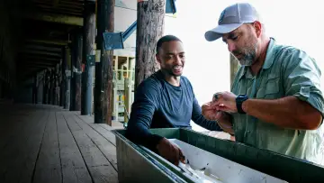 Задник до фильму"Shark Beach with Anthony Mackie" #876511