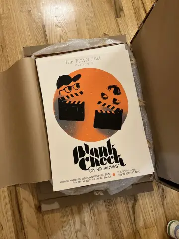 Blank Check On Broadway постер