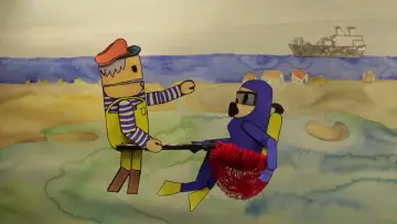 Задник до фільму "Le Crabe bleu" #464812