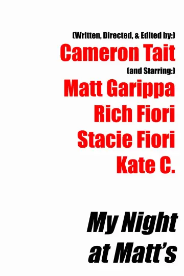 Постер до фильму"My Night at Matt