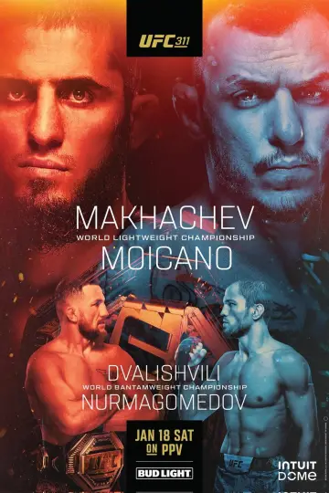 UFC 311: Makhachev vs. Moicano постер