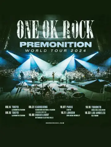 Постер до фильму"ONE OK ROCK 2024 PREMONITION WORLD TOUR at KAOHSIUNG NATIONAL STADIUM" #880591