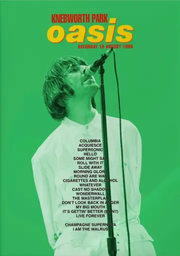 Oasis LIVE AT KNEBWORTH: August 10th, 1996 постер