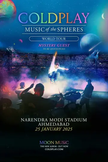 Coldplay - Live In Ahmedabad постер