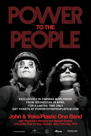 Power to the People: John & Yoko Live in NYC постер