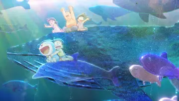 Задник до фильму"映画ドラえもん 新・のび太の海底鬼岩城" #801335