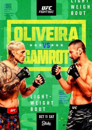 UFC Fight Night 261: Oliveira vs. Gamrot постер