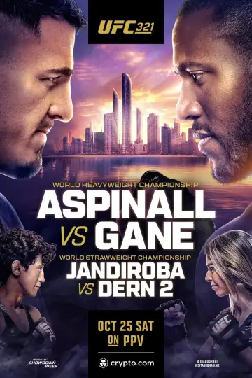 UFC 321: Aspinall vs. Gane постер