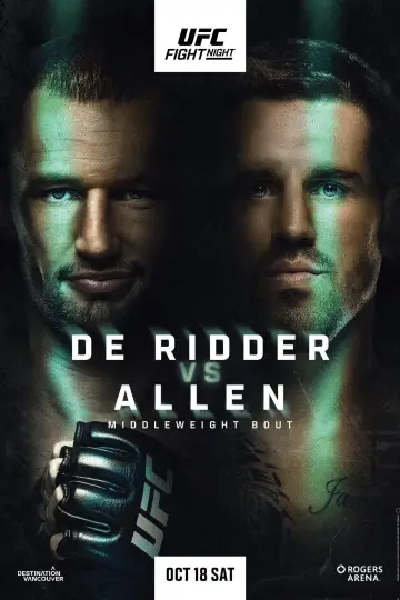 UFC Fight Night 262: de Ridder vs. Allen постер