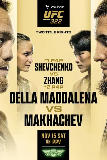 UFC 322: Della Maddalena vs. Makhachev постер