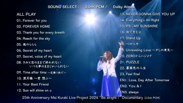 Задник до фильму"25th Anniversary Mai Kuraki Live Project 2024 “ Be alright！”" #981573