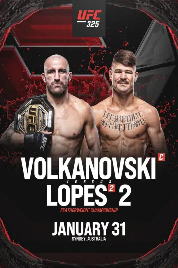 Постер до фильму"UFC 325: Volkanovski vs. Lopes 2" #538944
