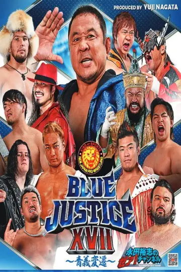 NJPW Yuji Nagata Produce Blue Justice XVII ~ Aoyi Transition ~ постер