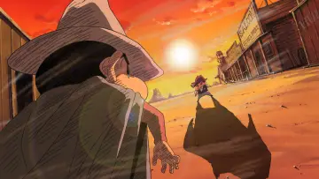 Задник до фильму"クレヨンしんちゃん 嵐を呼ぶ！夕陽のカスカベボーイズ" #483853