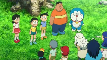Задник до фильму"映画ドラえもん のび太と奇跡の島 ～アニマル アドベンチャー～" #338173