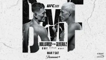 Задник до фильму"UFC 326: Holloway vs. Oliveira 2" #619119