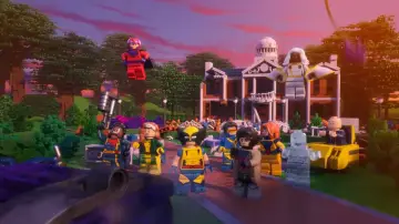 Задник до фильму"LEGO Marvel X-Men: Robotic Hunter Sentinels Attack the X-Mansion!" #1202001