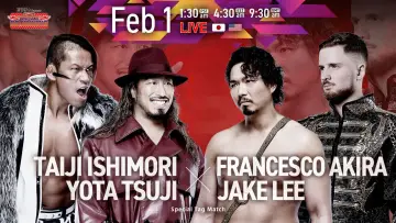Задник до фильму"NJPW Road to The New Beginning 2026 - Day 5" #544346