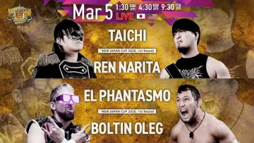 Задник до фільму "NJPW New Japan Cup 2026 - Day 2" #777756