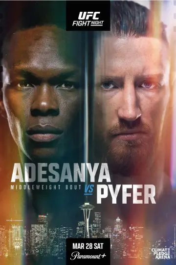 UFC Fight Night 271: Adesanya vs. Pyfer постер