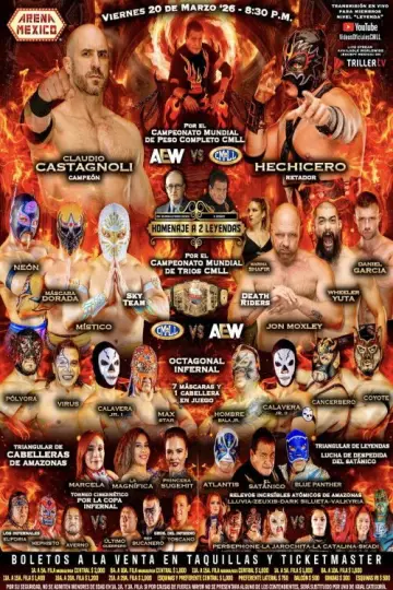 CMLL Homenaje a 2 Leyendas 2026 постер