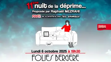 11e edition de La Nuit de la Deprime aux Folies Bergère постер
