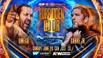 Задник до фильму"AEW x NJPW x CMLL x Stardom Present Forbidden Door 2026" #912643