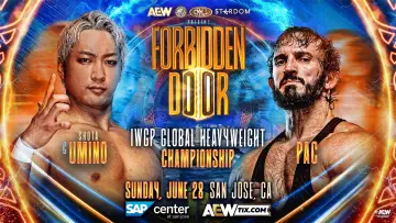 Задник до фильму"AEW x NJPW x CMLL x Stardom Present Forbidden Door 2026" #926988
