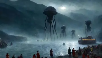 Задник до фільму "La Guerre des mondes, quand Mars attaque" #1201906